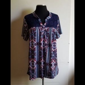 Avenue Multi Pattern Blouse